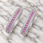 Elegant Silver Kangan with Pink Stone - Perfect for Any Occasion