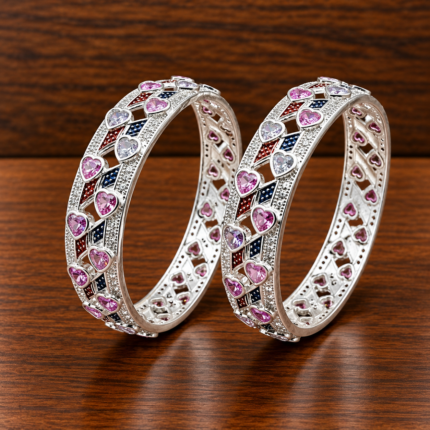 Majestic Silver Kangan - Exquisite Beauty for Every Occasion