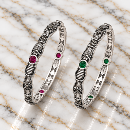 Exquisite Oxidized Bangles: Add Timeless Elegance to Your Ensemble