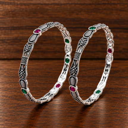 Exquisite Oxidized Bangles: Add Timeless Elegance to Your Ensemble