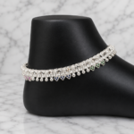 Serenity in Silver: Handcrafted Payal Accessory