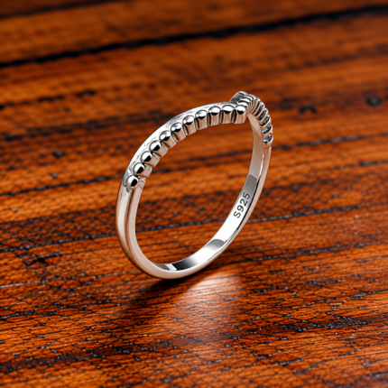 Radiant Sterling Silver 925 Ring with Sparkling Cubic Zirconia