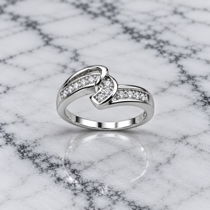 Celestial Elegance: 925 Sterling Silver Ring with Stellar Design