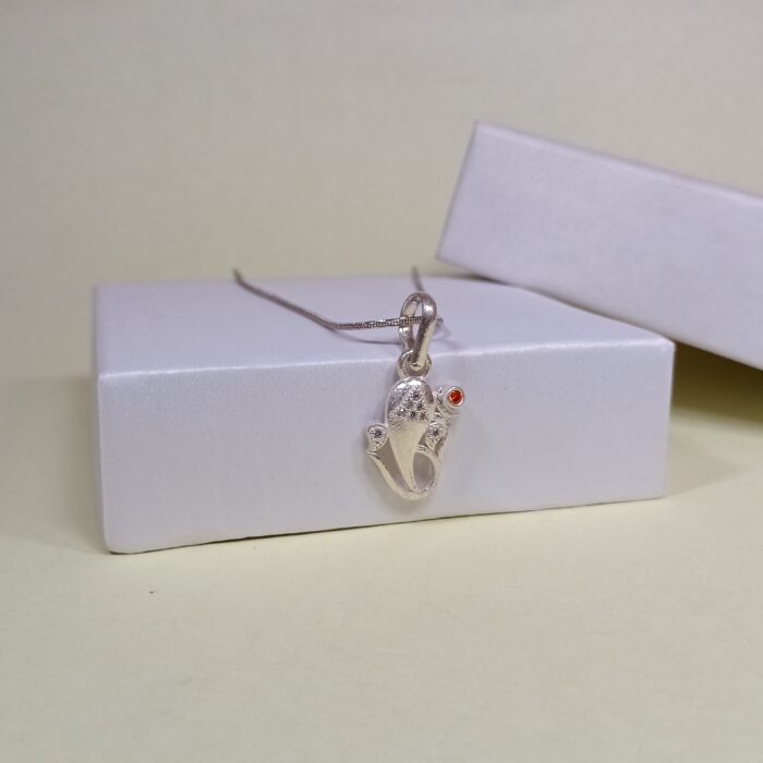 Divine Blessings: Silver Ganesha Pendant - Symbol of Wisdom and Prosperity (without chain)