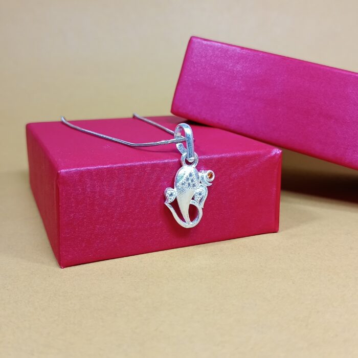 Divine Blessings: Silver Ganesha Pendant - Symbol of Wisdom and Prosperity (without chain)