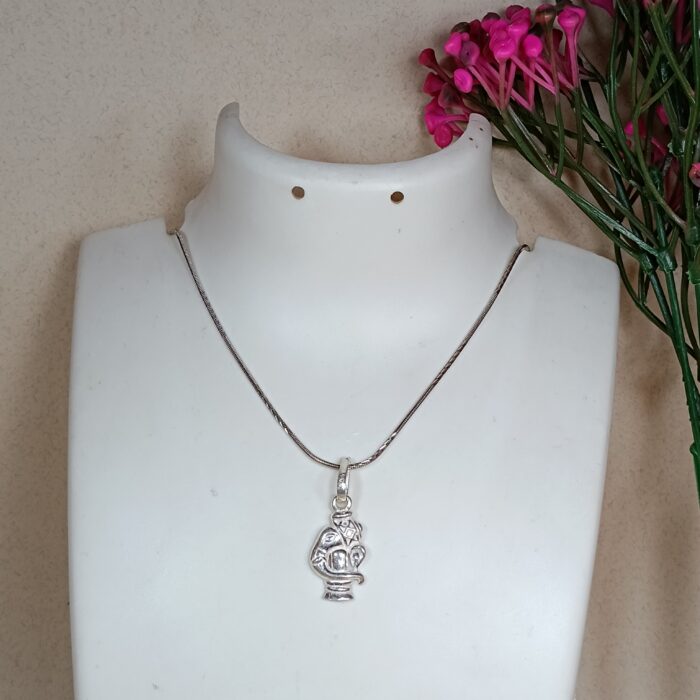 Ganesha with Shivlinga Pendant: Divine Union of Wisdom and Power ( without chain )