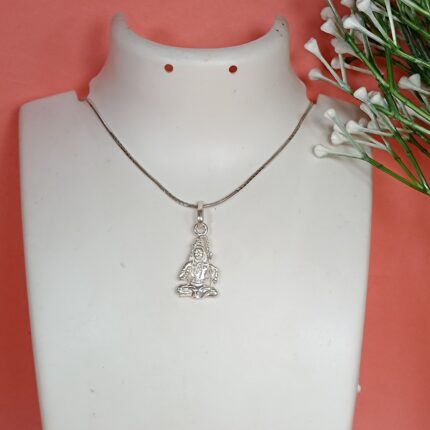Eternal Majesty: Silver Lord Shiva Pendant - Symbol of Transcendence and Serenity
