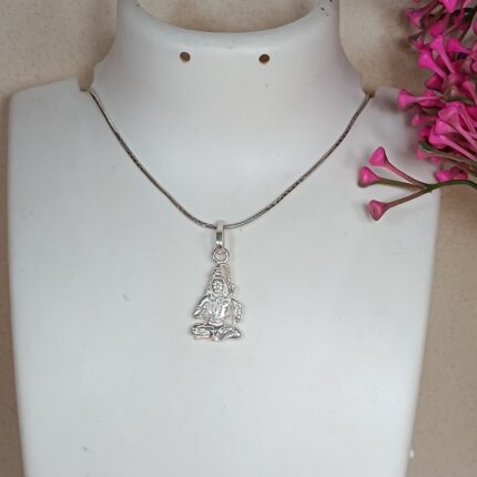 Eternal Majesty: Silver Lord Shiva Pendant - Symbol of Transcendence and Serenity