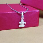 Divine Form: Silver Shivlinga Pendant - Symbol of Sacred Presence (without chain)