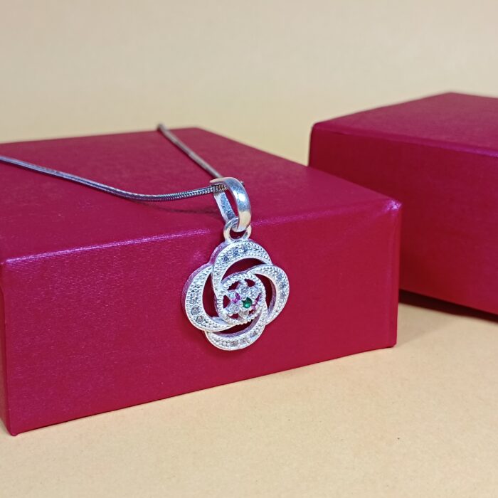 Serene Silver Pendant: Elegance in Simplicity (Without Chain)