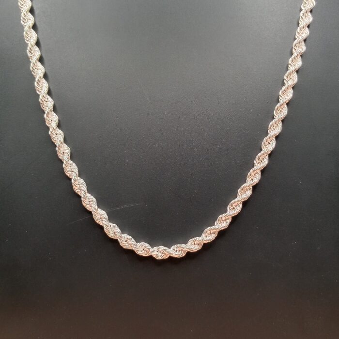 Classic Silver Rope Chain for Effortless Style