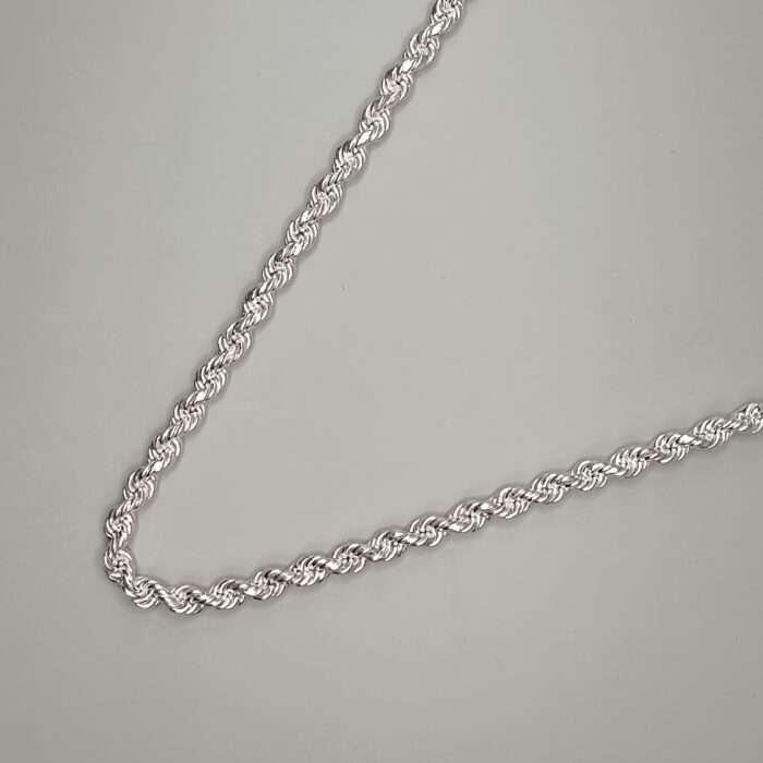 Classic Silver Rope Chain for Effortless Style