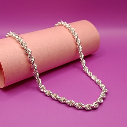 Classic Silver Rope Chain for Effortless Style
