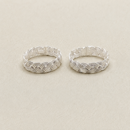 Sleek Solace: Silver Toe Ring for Effortless Style