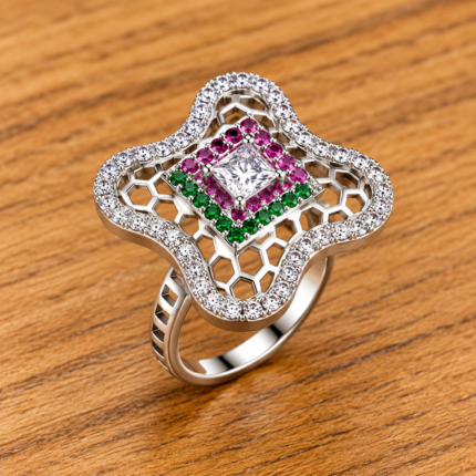 Elegant Sterling Silver 925 Ring with Timeless Elegance