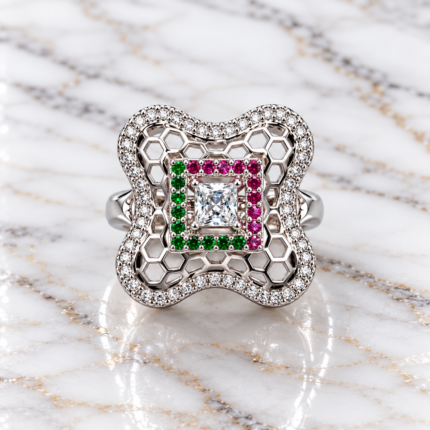 Elegant Sterling Silver 925 Ring with Timeless Elegance