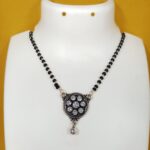 Elegant Silver Oxidized Pendant with Intricate Design