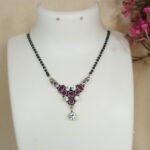 Elegant Silver Cutstone Mangalsutra