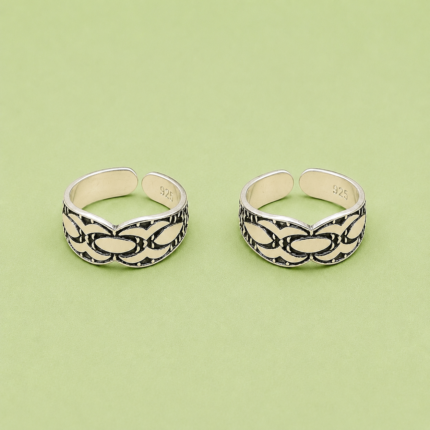 Sculpted Whispers: Adorn Your Toes with Graceful Rings