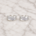 Glistening Grace - Silver Toe Ring