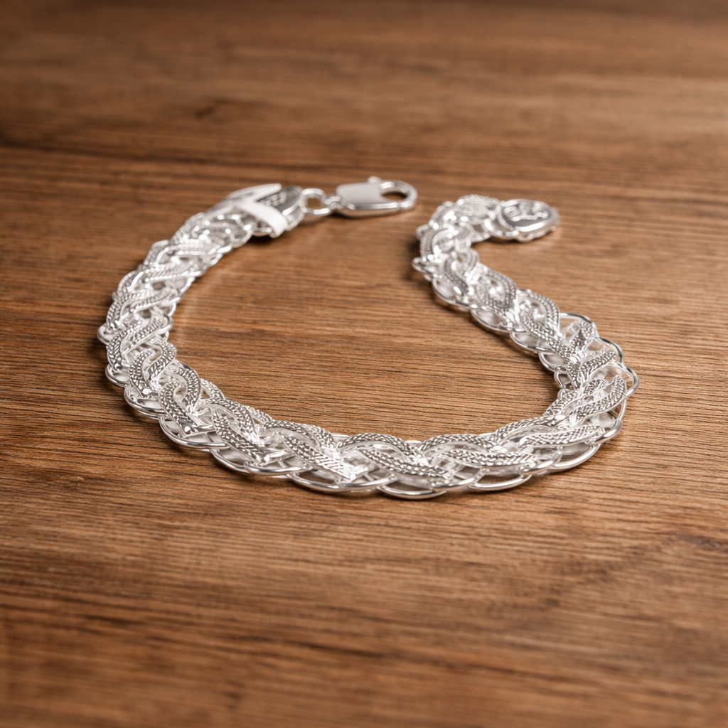 ChatGPT Image Apr 14, 2026, 06_00_44 PM Elegance Redefined: Silver Men's Bracelet with Intricate Design