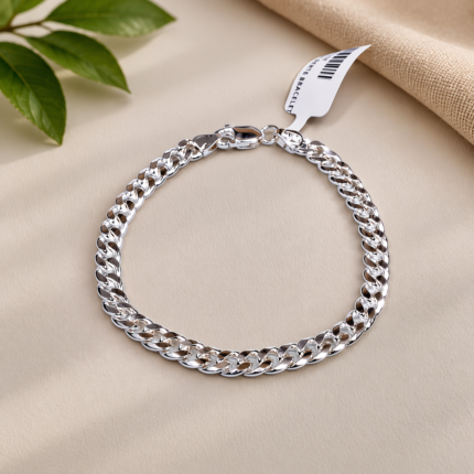 Sleek Silver Serenade Bracelet