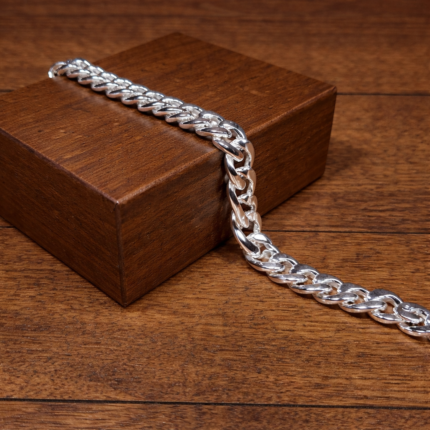 Radiant Silver Embossed Bracelet
