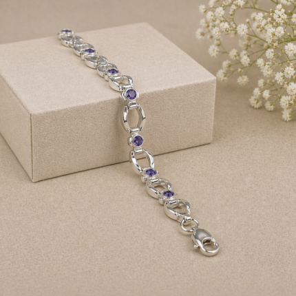 Radiant Reflections Silver Bracelet