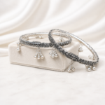 Echoes of Tradition: Oxidized Leg Kada with Ghungroo