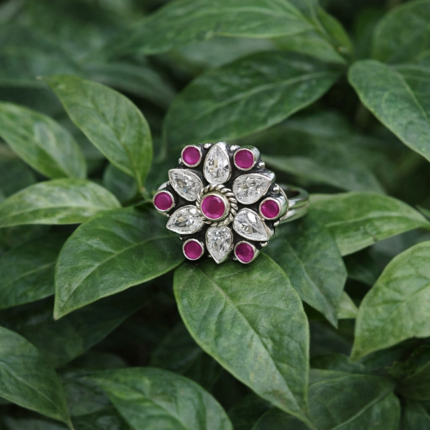 Sleek Silver Wave Ring