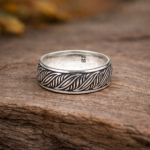 Serenity in Silver: Sterling Silver Lotus Blossom Ring