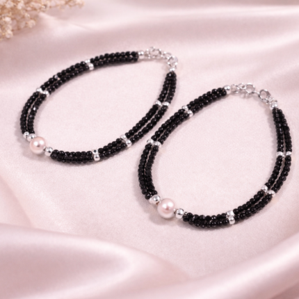Ethereal Glow: Silver Moonstone Bracelet