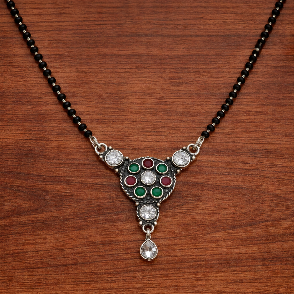 ChatGPT Image Feb 27, 2026, 05_49_00 PM Elegant Silver Cutstone Oxidized Mangalsutra
