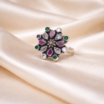Elegant Silver Solitaire Ring