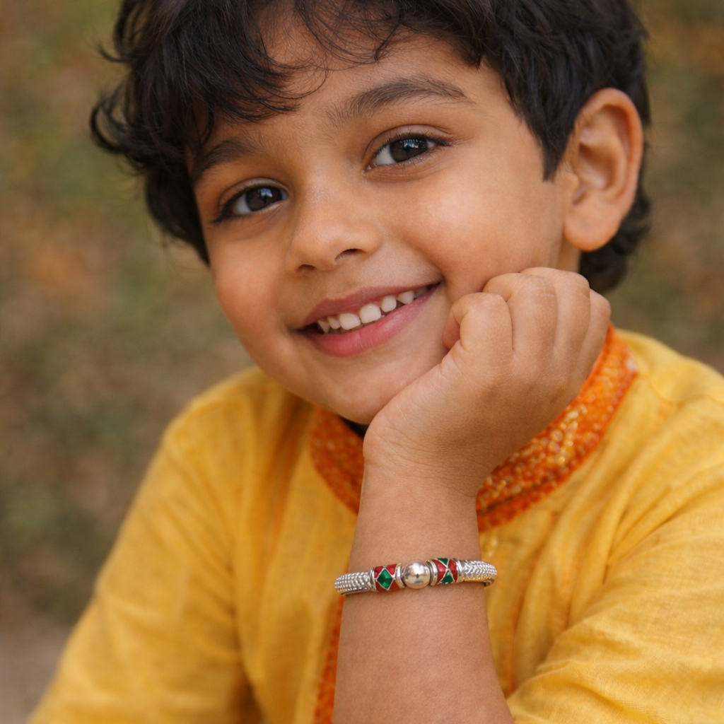 ChatGPT Image Jan 18, 2026, 08_41_55 AM Adorable Kids' Silver Kada Bracelet