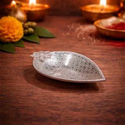 Radiant Glow: Silver Diya