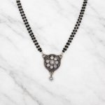 Elegant Silver Oxidized Pendant with Intricate Design