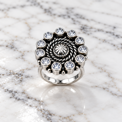 Graceful Radiance: Silver Ring
