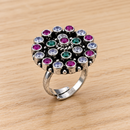 Radiant Serenity: Sterling Silver Ring
