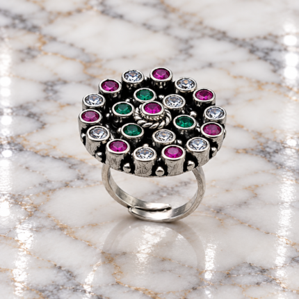 Radiant Serenity: Sterling Silver Ring