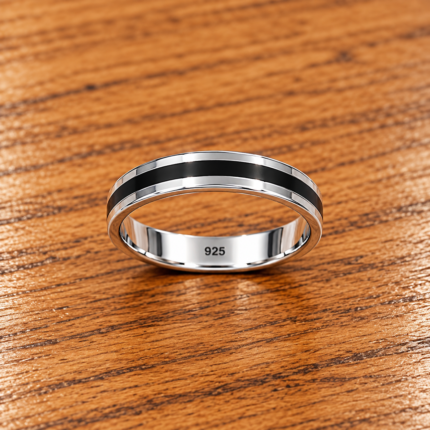 Timeless Silver Serenity Ring: Elegance in Simplicity