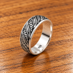 Serenity in Silver: Sterling Silver Lotus Blossom Ring