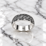 Serenity in Silver: Sterling Silver Lotus Blossom Ring