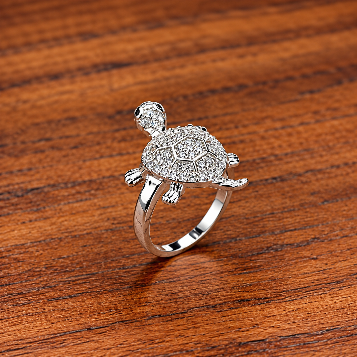 ChatGPT Image Sep 27, 2026, 03_13_15 PM Silver Turtle Ring: Elegance in Motion