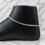Serene Silver Symphony: Exquisite Payal with Timeless Charm