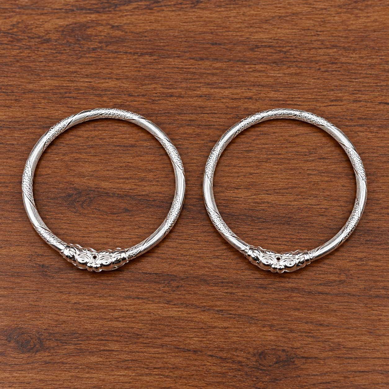 ChatGPT Image Sep 5, 2026, 05_30_23 PM Enchanting Silver Kids' Kada with Traditional Details