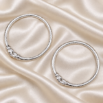 Enchanting Silver Kids' Kada with Traditional Details