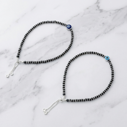 Radiant Serenity: Silver Anklet