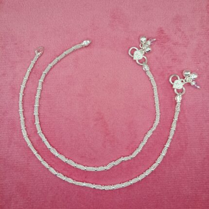 Celestial Charms: Silver Payal for Timeless Elegance