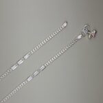 Elegant Silver Payal with Intricate Design
